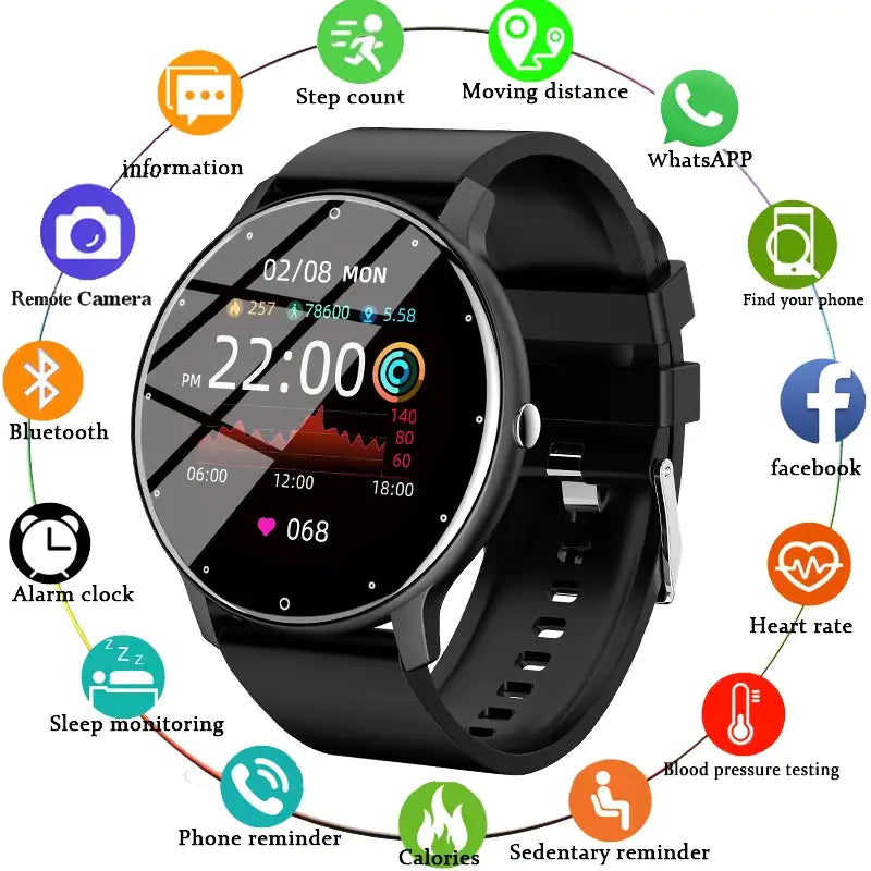 Full Touch Screen Fitness Watch