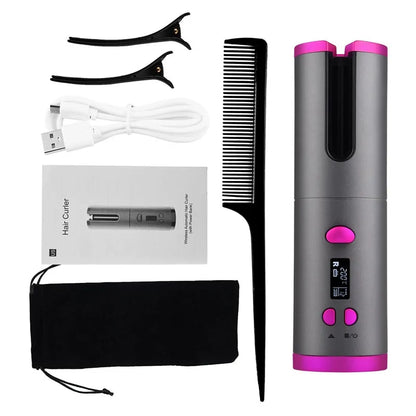 USB Rechargeable Cordless Hair Curler