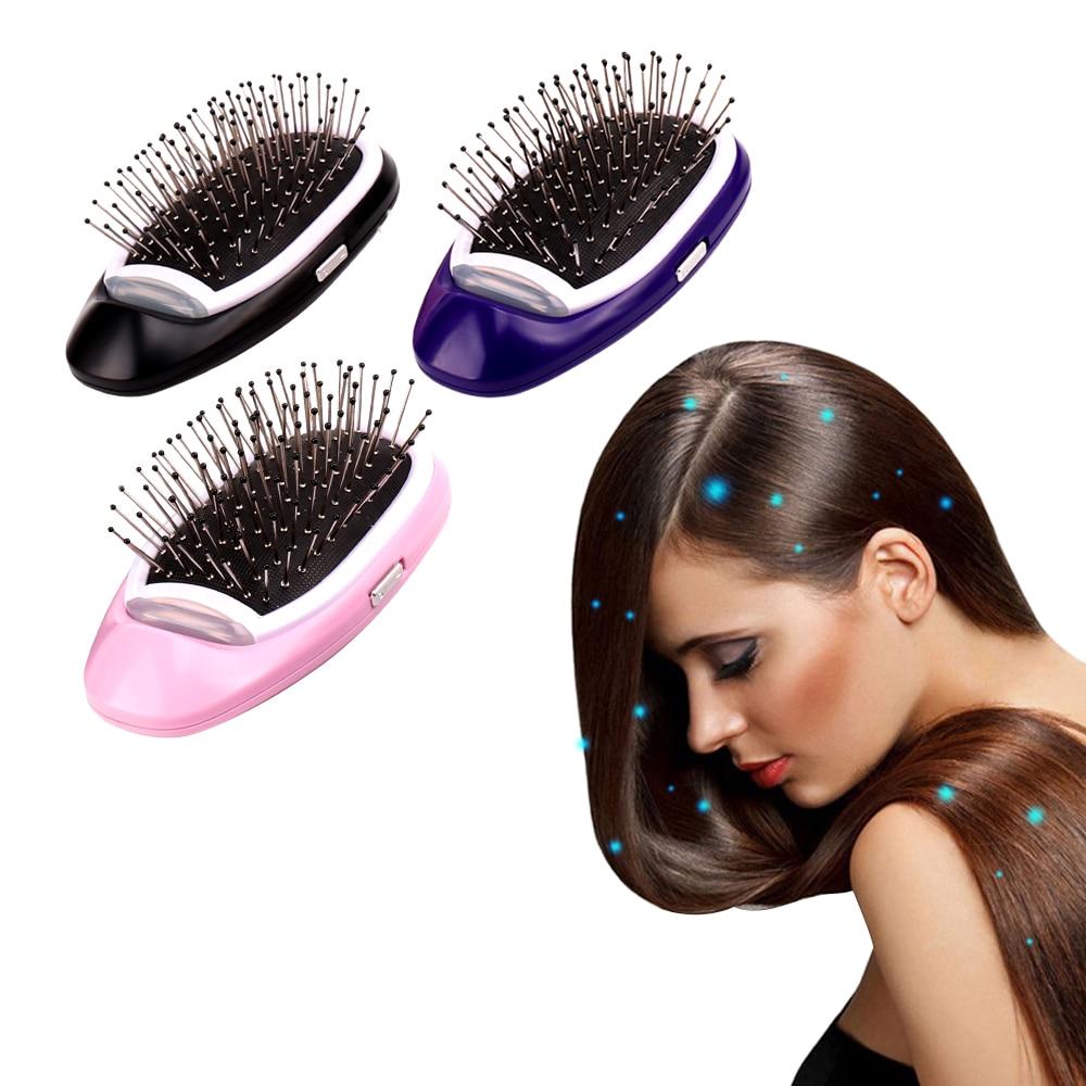 Portable Electric Ionic Styling Hairbrush - Beauty Ava

