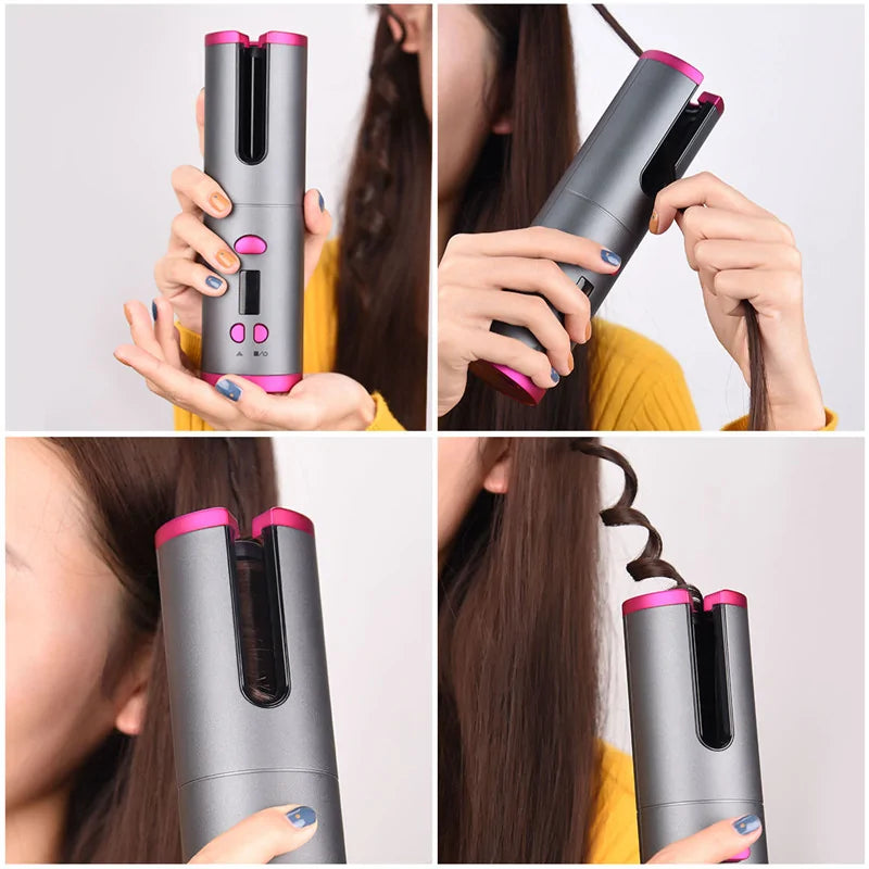 USB Rechargeable Cordless Hair Curler