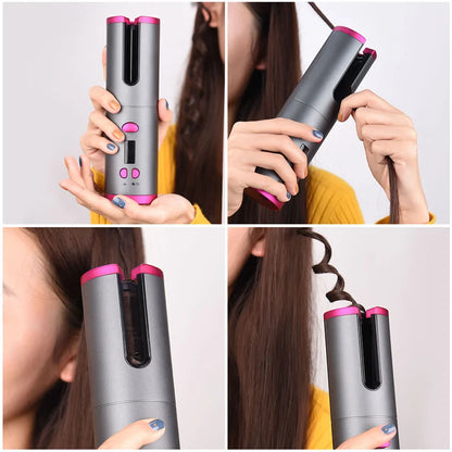 USB Rechargeable Cordless Hair Curler